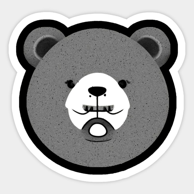 Cute Bear Grr Grr no.5 Sticker by Eugene and Jonnie Tee's